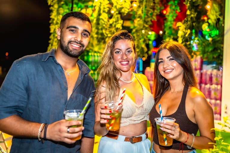 Friends enjoying party